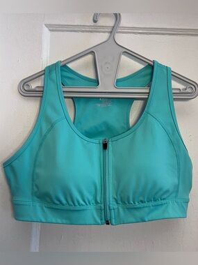 FILA Seafoam Green Zip Up Racerback Sports Bea Size XL